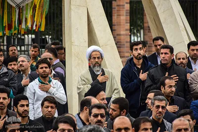 تشییع پیکرهای مطهر 7 شهید گمنام دوران دفاع مقدس در اهواز  