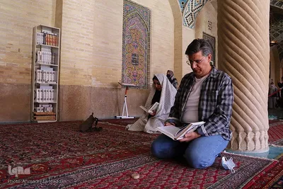 مسافران و گردشگران نوروزی در مسجد نصیرالملک‎‎