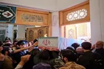 فیلم | طواف پیکر شهدای تجاوز رژیم صهیونیستی گرد ضریح بانوی کرامت