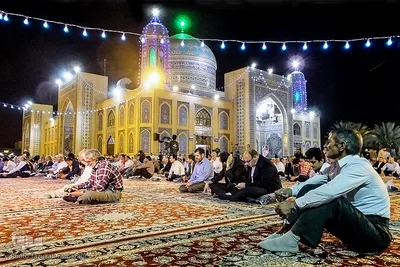 جشن مبعث درحرم امام موسی کاظم برادر امام رضا علیه السلام
