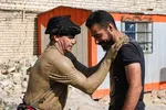 آیین «گل‌مالی» صبح عاشورا در فولادشهر اصفهان