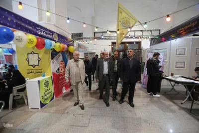 بازدید حسن مسلمی نائینی،‌ رئیس جهاددانشگاهی از نمایشگاه بین‌المللی قرآن کریم 