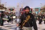 حضور دسته جات عزاداری در بین الحرمین 
در آستانه اربعین حسینی