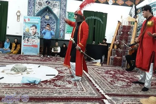 اجرای چهار نمایش منتخب بخش ملی تئاتر خیابانی ششمین اشکواره حسینی در ایزدشهر
