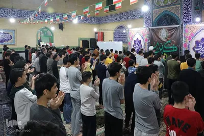 مراسم اعتکاف دانش آموزی در سمنان