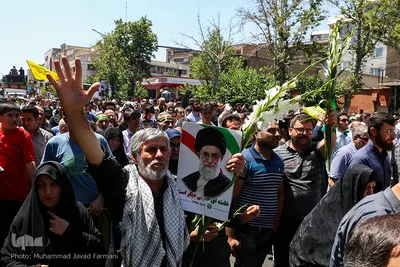 تشییع پیکر مطهر شهدای حادثه تروریستی تهران