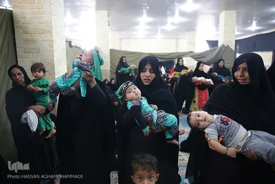 مراسم شیرخوارگان حسینی در منطقه محروم زهکلوت