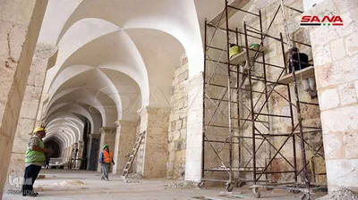 آغاز عملیات ترمیم مسجد اموی حلب