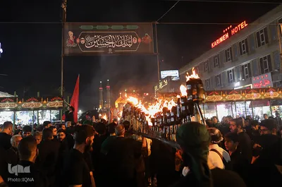 آیین سنتی مشعل گردانی در قم