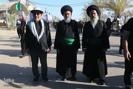 پیاده‌روی زائران اربعین از مسیر طریق الحسین(ع)