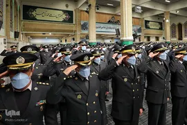 دیدار جمعی از فرماندهان و کارکنان نیروی هوایی و پدافند هوایی ارتش با رهبر انقلاب اسلامی