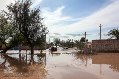 در پی وقوع سیلاب در استان خوزستان، روستاهای بخش بامدژ دچار سیل شدند. 