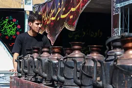 آیین پیاده‌روی جاماندگان اربعین حسینی در زنجان