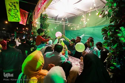 آذین‎بندی و جشن شب نیمه شعبان
