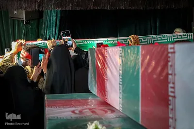 مراسم وداع با پیکر شهید صیاد خدایی