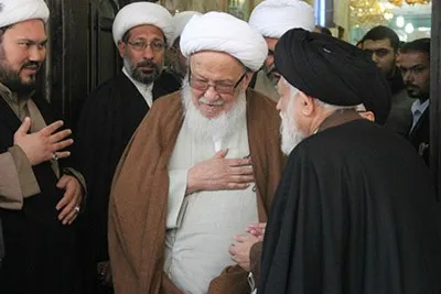 بزرگداشت آیت‌الله ‌شاهرودی با حضور شیخ عیسی قاسم در نجف