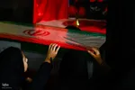 مراسم وداع با پیکر شهیدان مصطفی امینی و عبدالحسین شیخ‌کوپایی در اصفهان