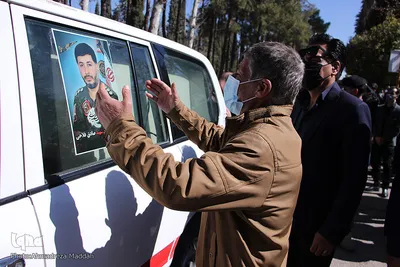 مراسم تشییع پیکر مطهر شهید سرهنگ دوم خلبان «صادق فلاحی» در شیراز‎‎