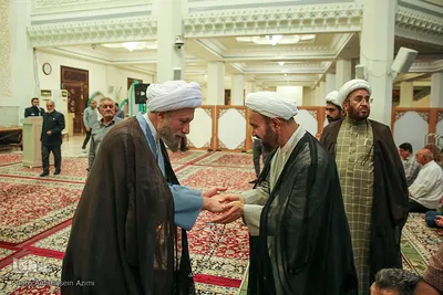 مراسم جشن ولادت امام هادی(ع) در حرم حضرت احمدبن موسی(ع)