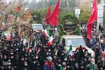 مراسم تشییع پیکرهای مطهر ۱۰ شهید گمنام دفاع مقدس در شیراز