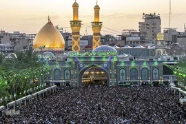 نماز عید فطر در بین‌الحرمین کربلای معلی