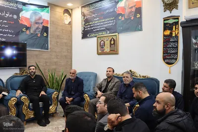 دیدار نماینده مقام معظم رهبری با خانواده سردار شهید یعقوب خادمی
