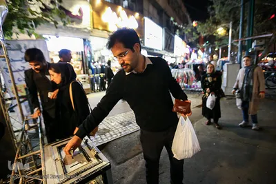 جمع آوری کمک های مردی برای زلزله زدگان 