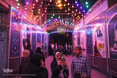 آذین بندی و جشن نیمه شعبان در نیشابور 
