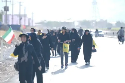 عکس | راهپیمایی جاماندگان اربعین در لرستان