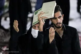 مراسم احیای شب بیست و یکم ماه مبارک رمضان  در حرم علی بن مهزیار اهواز