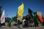 مراسم آیینی تعزیه خوانی و خیمه سوزان در مشهد
