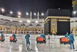 Mecca Grand Mosque Disinfected, Sterilized Ten Times Daily