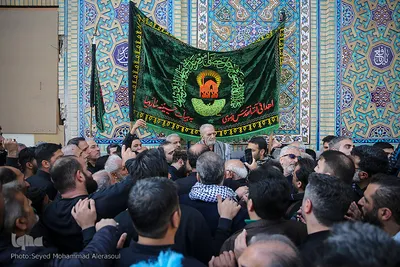 عزاداری شهادت امام رضا(ع) در حرم مطهر رضوی