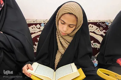 محفل جزء خوانی قرآن کریم در امامزادگان باقریه بیرجند
