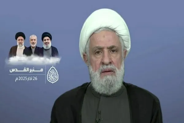 شیخ نعیم قاسم: محور مقاومت مدیون ایران و شهدایی مانند حاج قاسم است