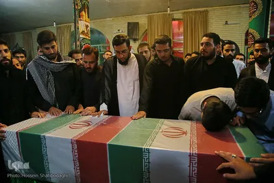 وداع با پیکر طلبه شهید مدافع امنیت مهدی زاهدلویی