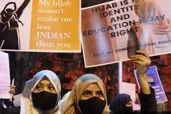 Les protestations contre l'interdiction du hijab dans les écoles se sont répandues dans toute l'Inde