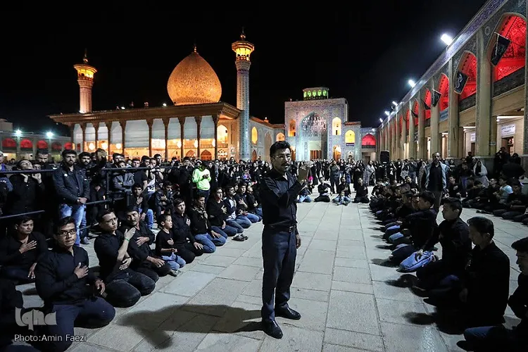 سوگواری یكپارچه هیئات مذهبی شیراز در سوگ شمس‌الشموس