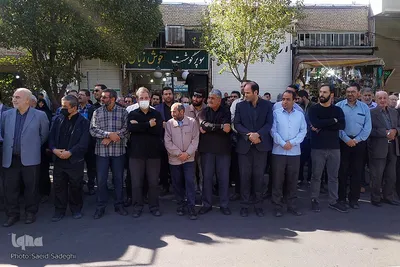 مراسم تشییع پیکر مطهر مدافع امنیت، بسیجی شهید «حسین اجاقی» در تبریز