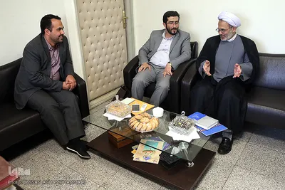 بازدید حجت الاسلام احمدی، رییس ستاد مرکزی پیاده روی اربعین از ایکنا