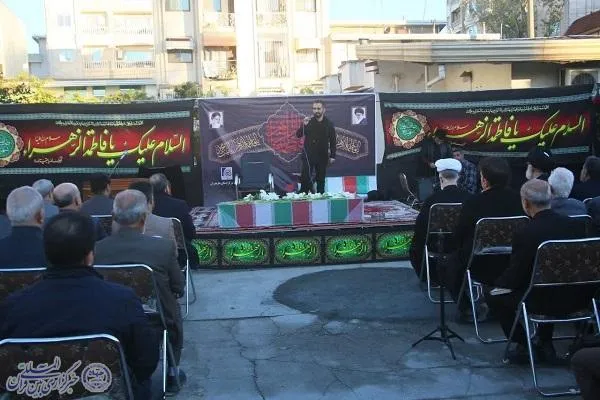 آیین عزاداری شهادت حضرت زهرا(س) با میزبانی از یک شهید گمنام در ساری