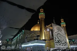 حرم امیرالمومنین علی(ع) در شب ولادت آن حضرت