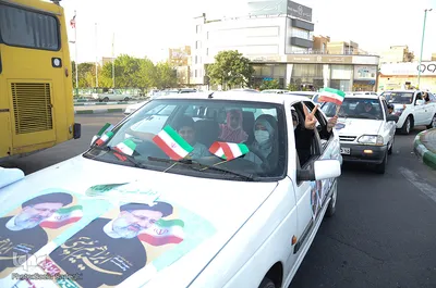 جشن پیروزی ابراهیم رئیسی در انتخابات ریاست جمهوری- تبریز‎‎