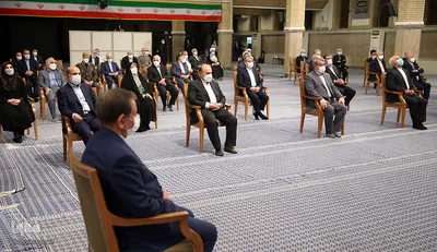 آخرین دیدار رئیس‌جمهور و هیئت دولت دوازدهم با رهبر انقلاب