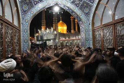 عزاداری شب شهادت امام جواد(ع) در حرم حضرت معصومه(س)
