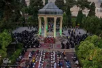 گردهمایی ۶۰۰ حافظ قران در ارامگاه حافظ‎‎
