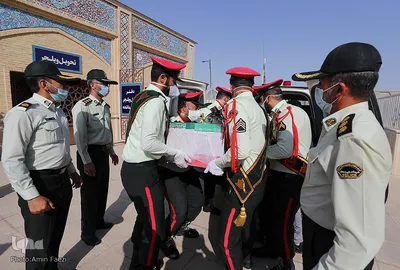 مراسم تشییع پیکر مطهر ستوان سوم شهید «صادق کریمی» - شیراز