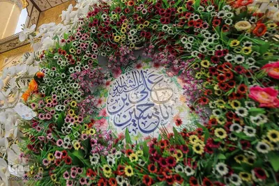 گل آرایی حرم نورانی امیرالمومنین حضرت علی(ع) در اعیاد شعبانیه