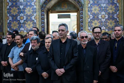 مراسم تشییع کاظم محمدزاده در حرم مطهر رضوی