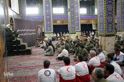 مراسم بزرگداشت مرحوم دعایی و جانباختگان حادثه قطار مشهد به یزد در مسجد حظیره یزد‎‎